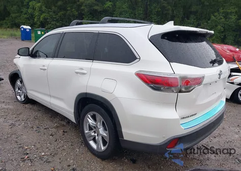 2014 Toyota Highlander Limited V6 z USA, uszkodzony, nr VIN 5TDYKRFH8ES008057